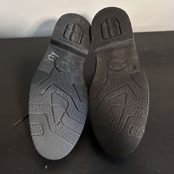 Mephisto Cap Toe Oxfords Mens 13 Black Leather Lace Up Dress Shoes France - Picture 9 of 9